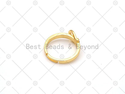 Enamel Belt Fastener Shape Adjustable Ring, Sku#LK485